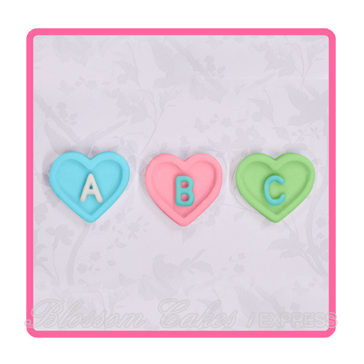 Katy Sue Design Mat - Heart Alphabet - Silicone Mould