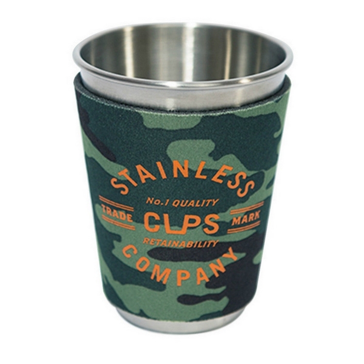 CupsCo-迷彩隔熱杯套-橘