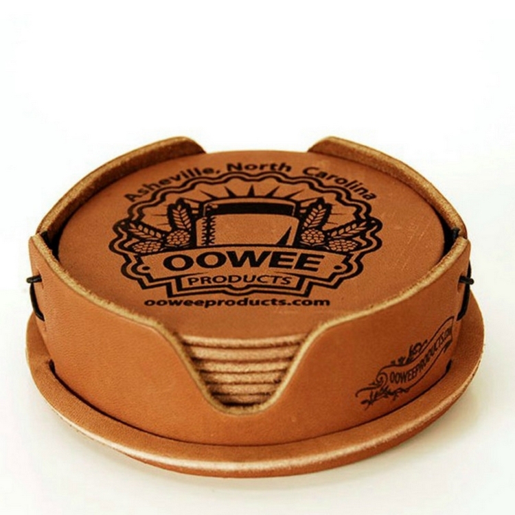 CupsCo-Oowee 手工皮製杯墊( 6入組)