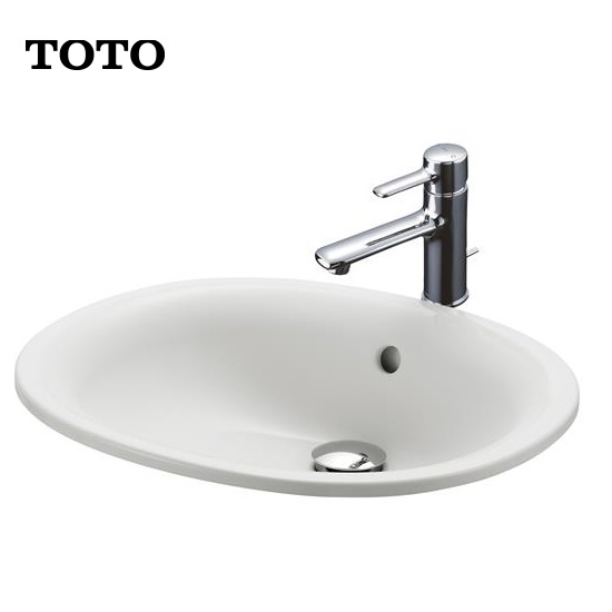 TOTO衛浴 臉盆推薦型號 L762ETW 檯面上臉盆 (不含龍頭)