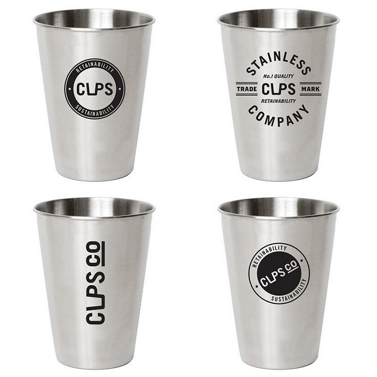 CupsCo-不鏽鋼杯-品牌LOGO 四件組