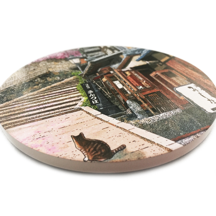 陶瓷吸水杯墊-跟春天有個約會