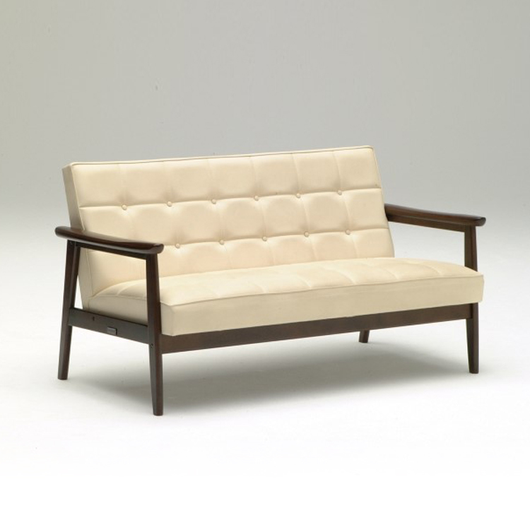 K CHAIR 雙人沙發 (白皮革)