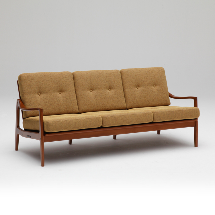 Frame Chair 三人芥末黃沙發