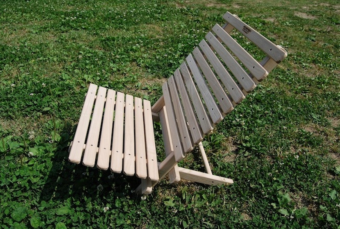 Camp Mania戶外摺疊原木矮椅+防水蠟