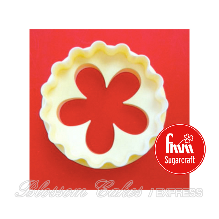 FMM Double Sided Cup Cake Cutter - Blossom/Scallop