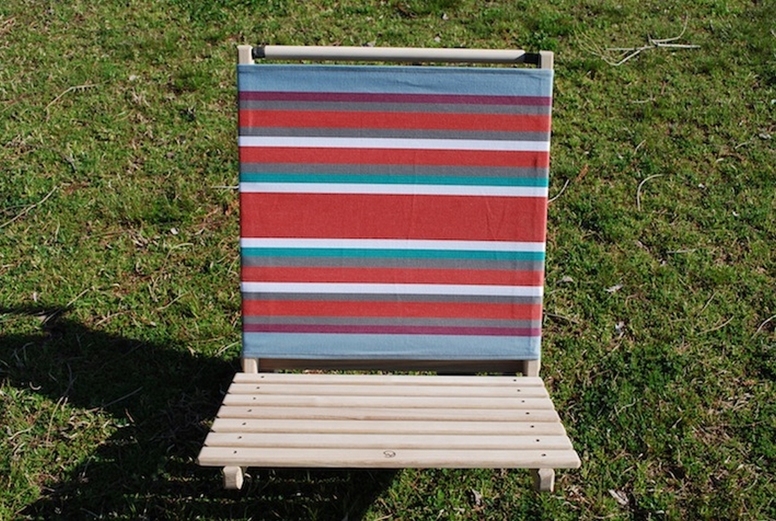 Camp Mania 戶外摺疊木矮椅+防水蠟(單張) basque