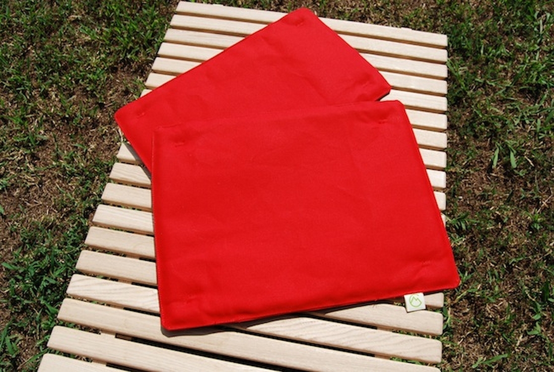 Camp Mania 戶外摺疊原木矮椅-專用坐墊(大.小兩入)