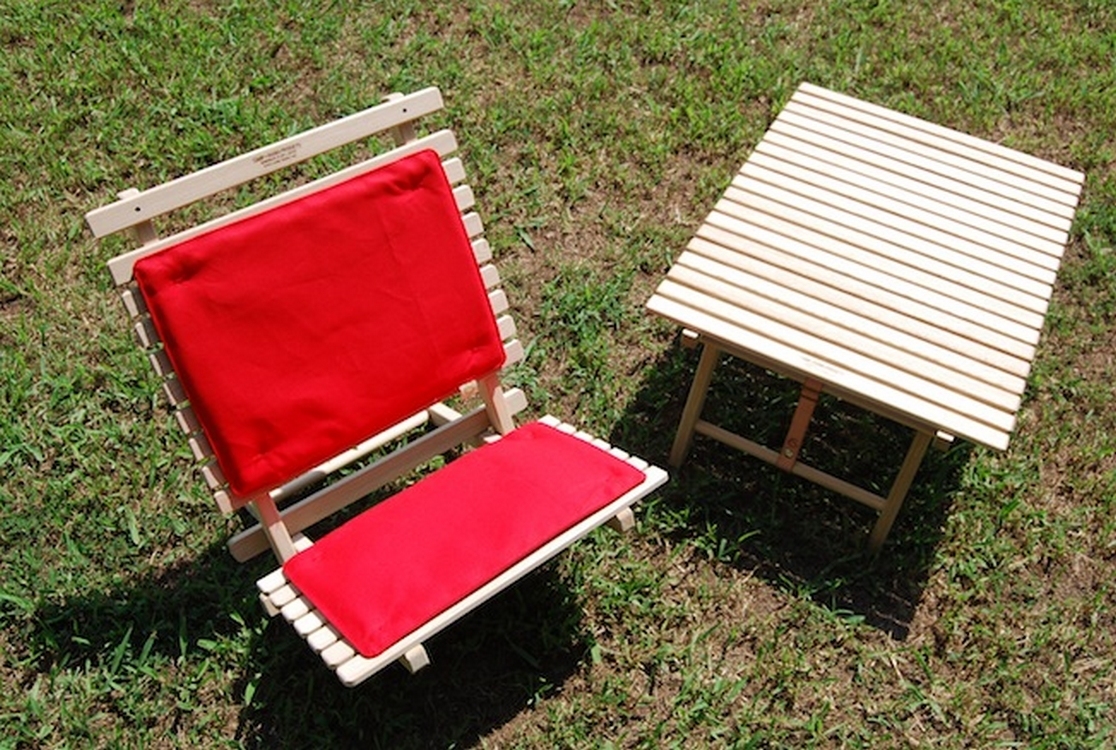 Camp Mania 戶外摺疊原木矮椅-專用坐墊(大.小兩入)