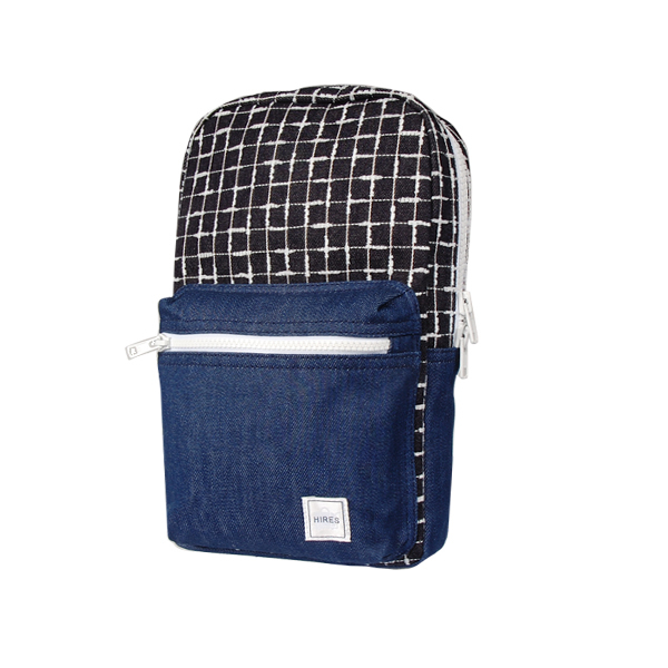 【HIRES】丹寧格子系列-斜背包