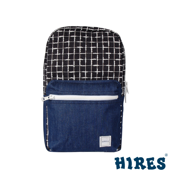 【HIRES】丹寧格子系列-斜背包