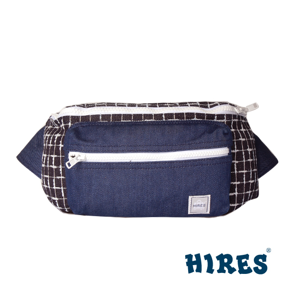 【HIRES】丹寧格子系列-腰包