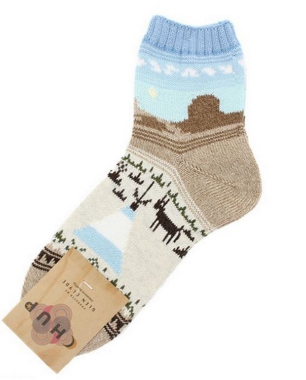 Monument Valley 短襪-Blue藍色