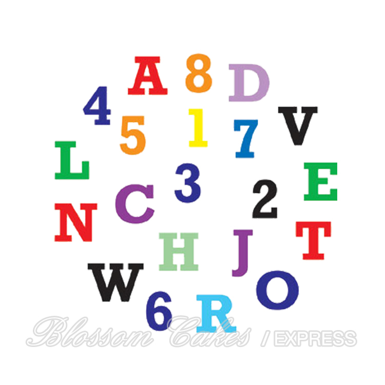 FMM Alphabet & Numbers Cutter Set - Upper Case 1.5cm