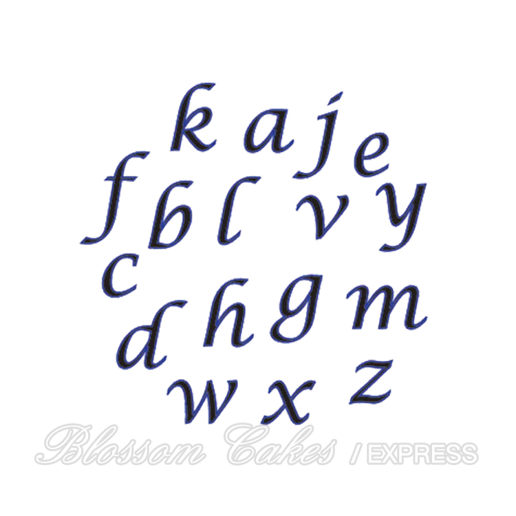 FMM Script Alphabet Cutter Set - Lower Case