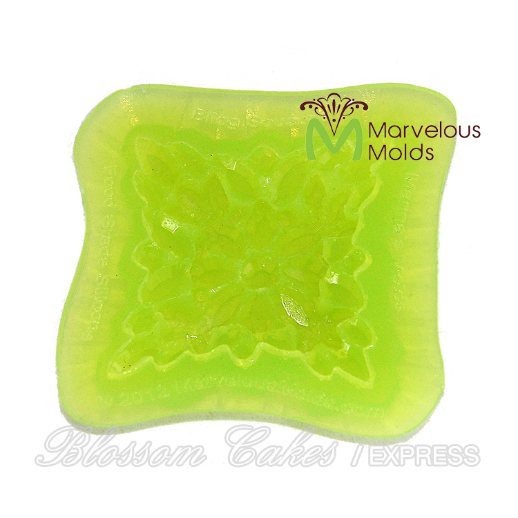 Marvelous Molds "Bling Squared" Jewel Brooch Silicone Mold