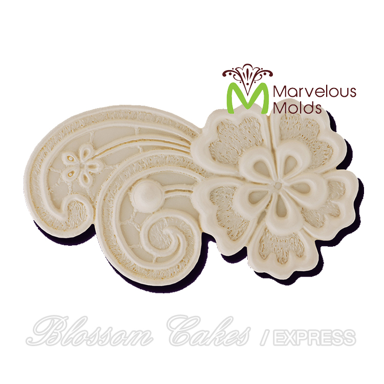 Marvelous Molds "Joan" Right Enhanced Lace Silicone Mold