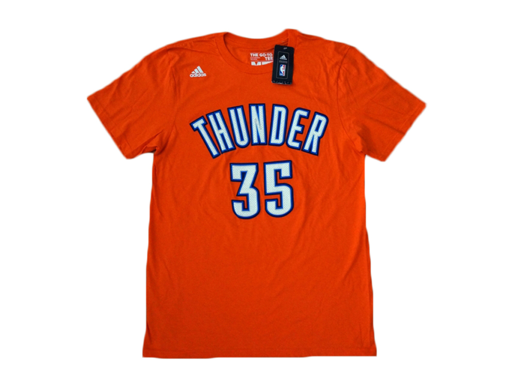 Adidas 奧克拉荷馬雷霆隊 Kevin Durant 替代 仿網眼印刷 球員短T-Shirt