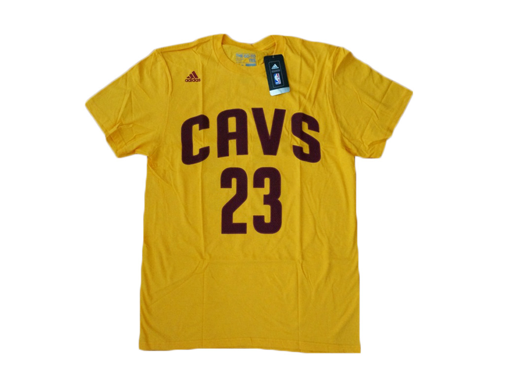 Adidas 克里夫蘭騎士隊 LeBron James 替代 仿網眼印刷 球員短T-Shirt