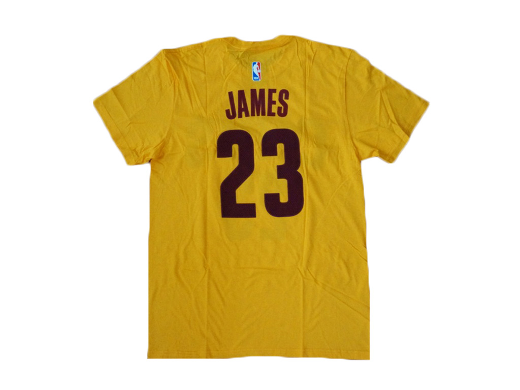 Adidas 克里夫蘭騎士隊 LeBron James 替代 仿網眼印刷 球員短T-Shirt