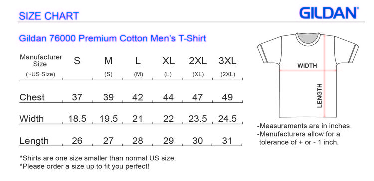 Gildan Men S Size Chart