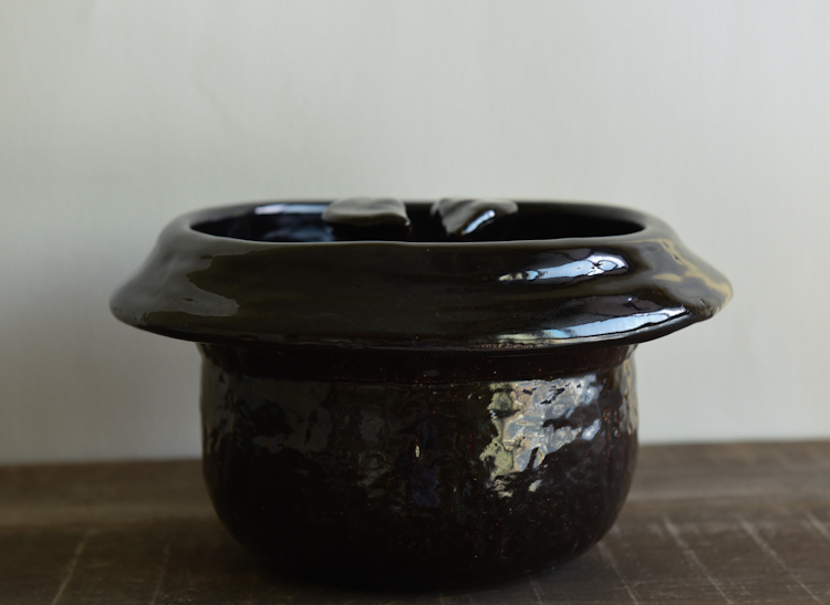 鴨釉きまぐれ御飯鍋 三合 炊き 雲井窯 中川一辺陶