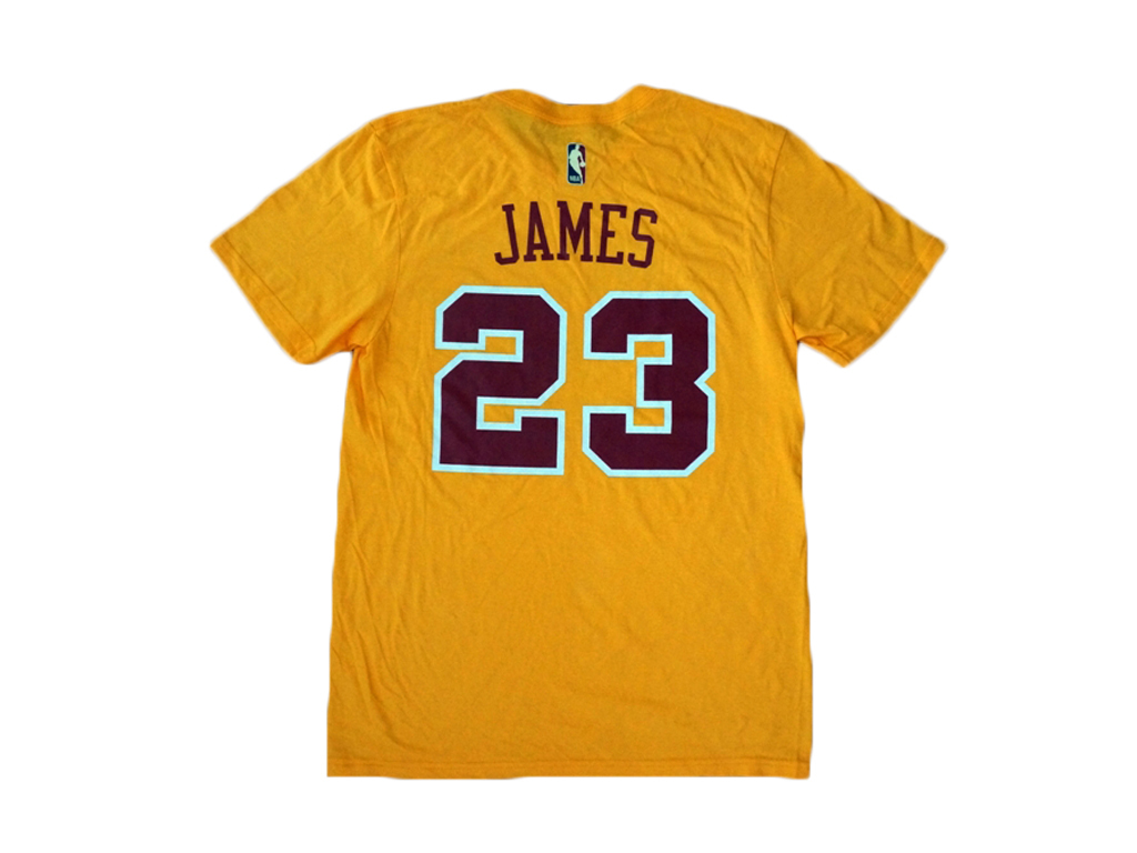 Adidas 克里夫蘭騎士隊 LeBron James 復古之夜球員短T-Shirt