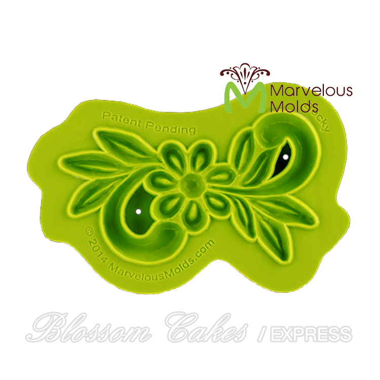 Marvelous Molds "Becky" Enhanced Lace Silicone Mold