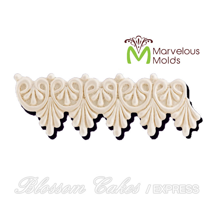 Marvelous Molds "Betty" Enhanced Lace Silicone Mold