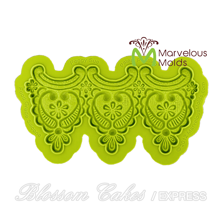 Marvelous Molds "Peggy Sue" Enhanced Lace Silicone Mold