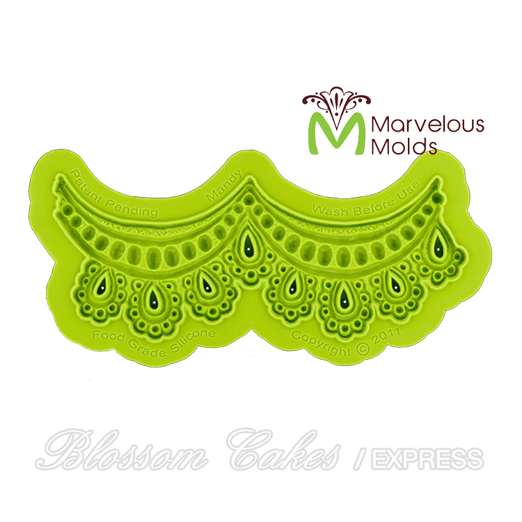 Marvelous Molds "Mandy" Enhanced Lace Silicone Mold