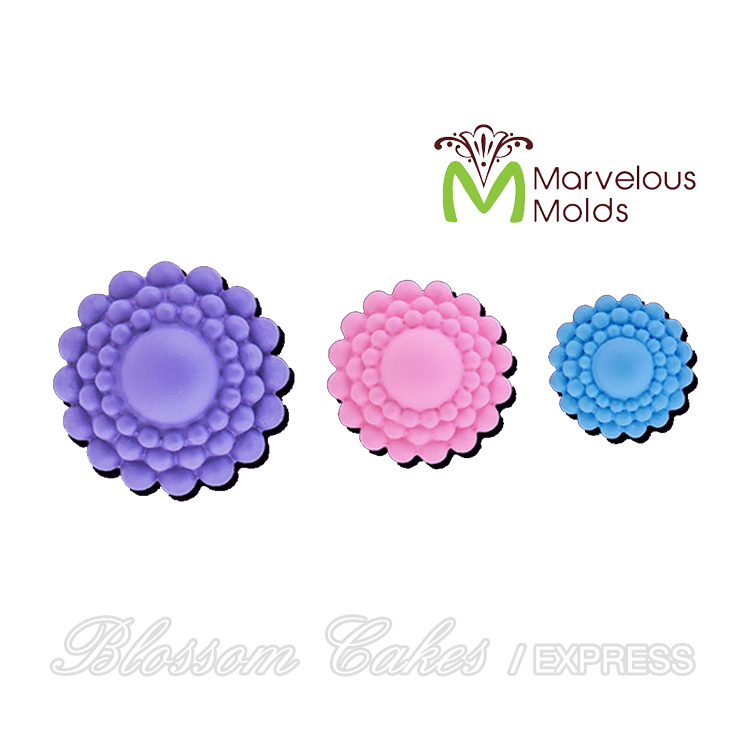 Marvelous Molds "Beaded Buttons" Silicone Mold