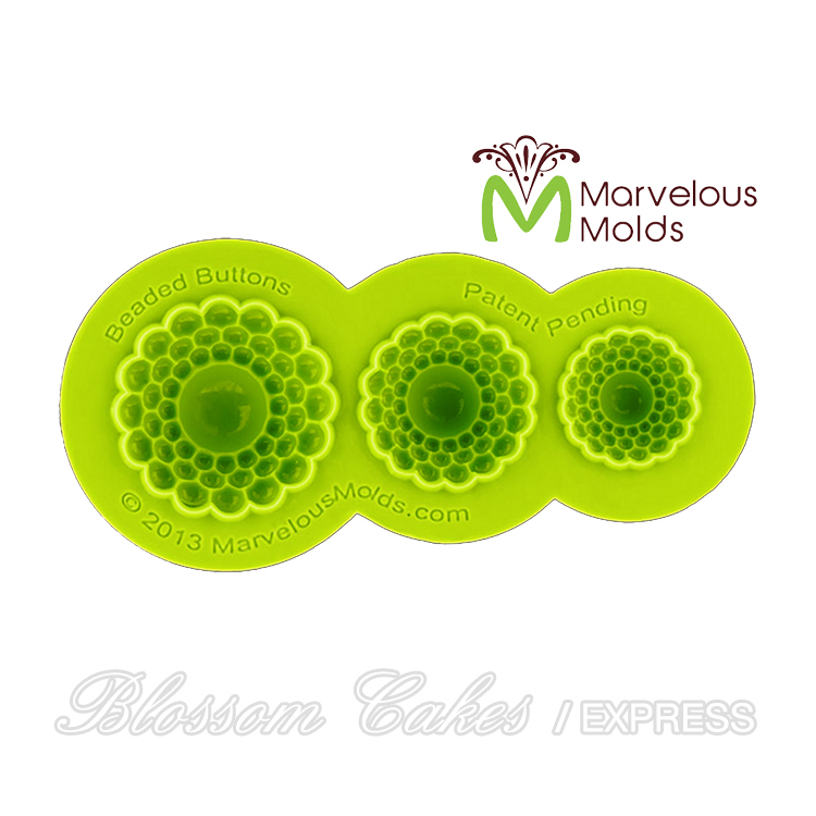 Marvelous Molds "Beaded Buttons" Silicone Mold