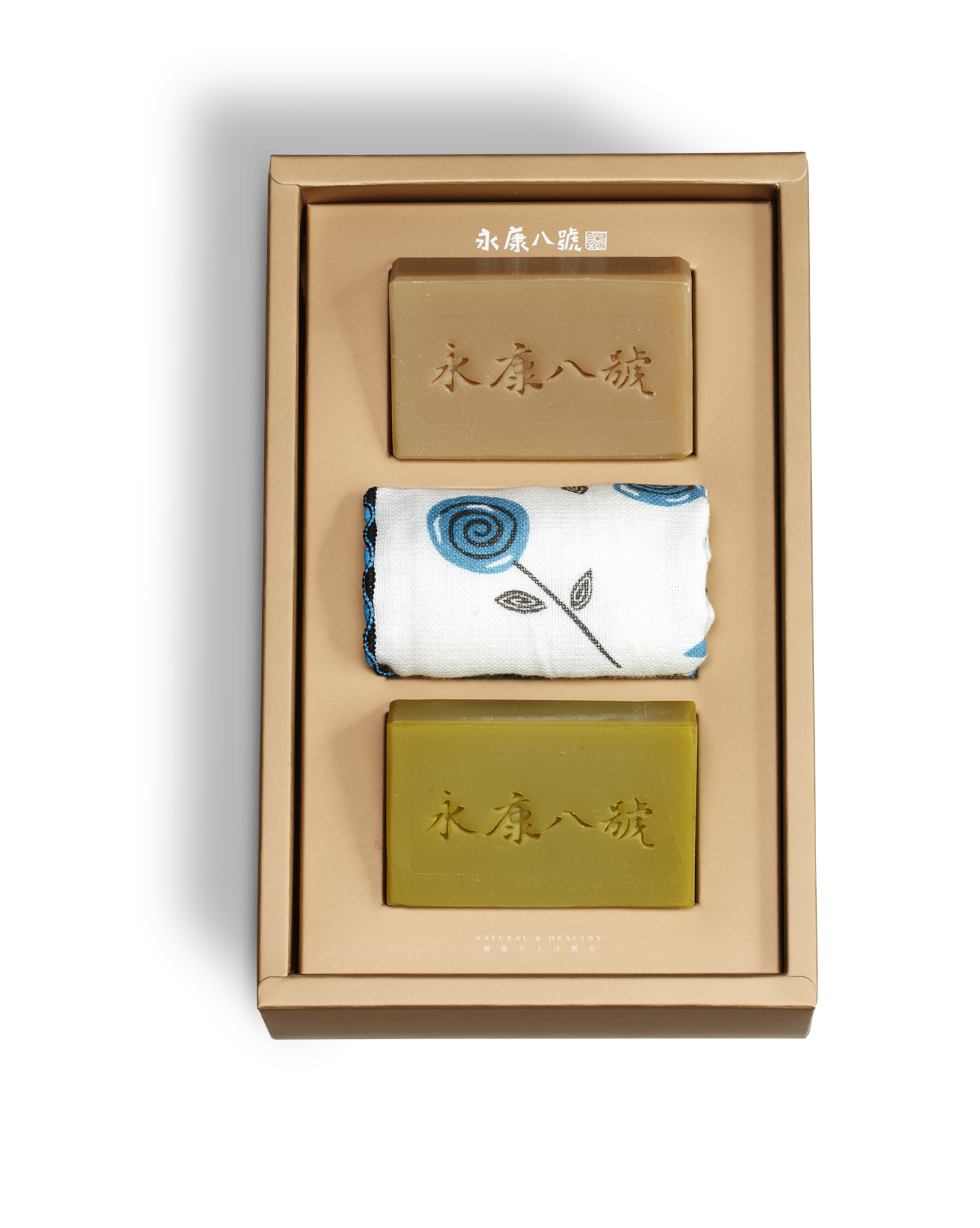 淨膚方巾禮盒 C款（艾草香茅永康皂、深層潔淨皂）
