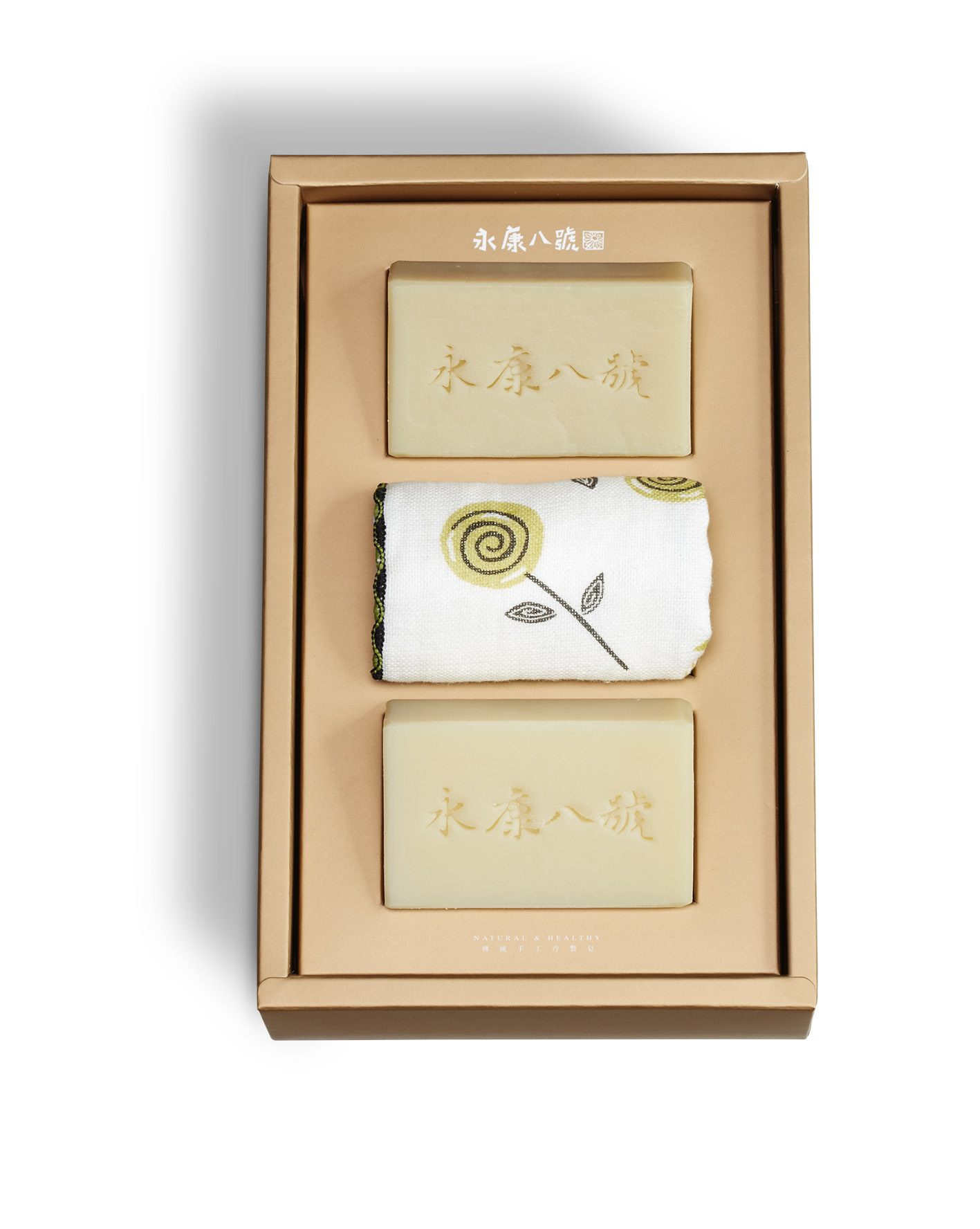 彌月方巾禮盒（嬰兒皂、無香保濕皂）