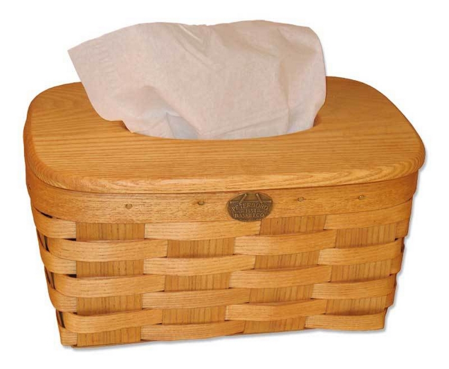 LARGE TISSUE-手工製木編面紙盒收納籃