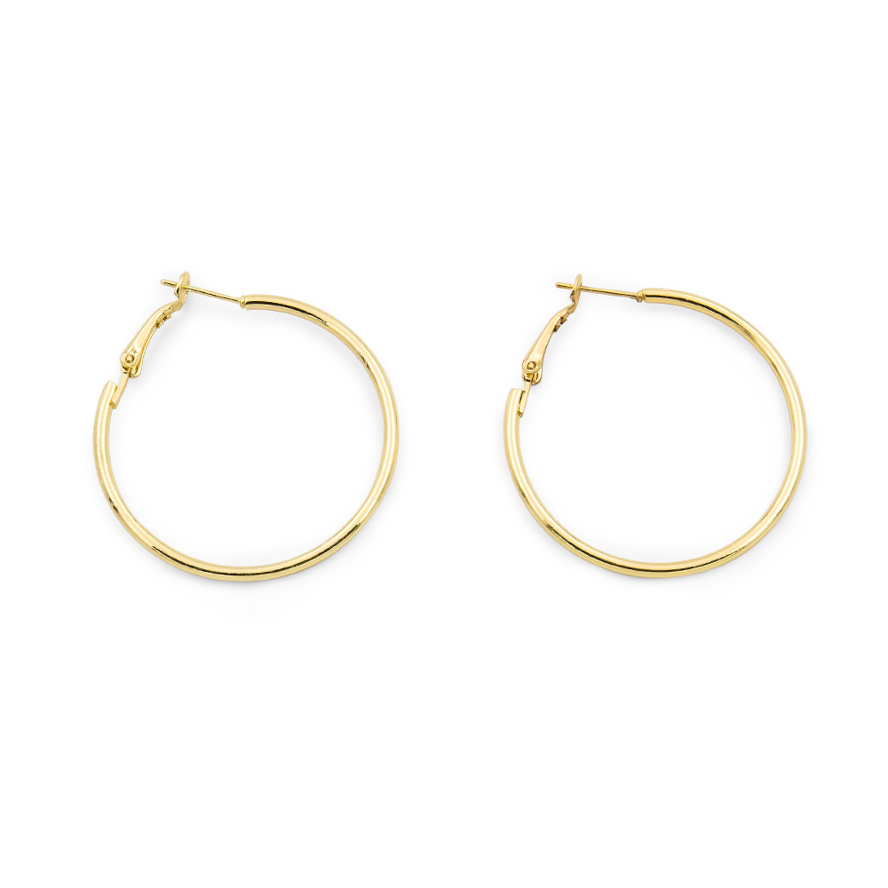 霧面 圈圈 鋼針 耳環