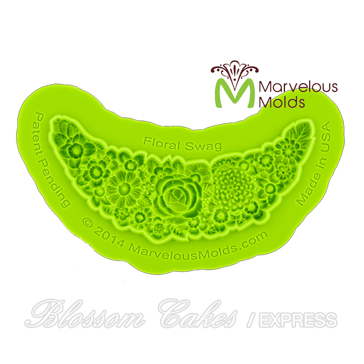 Marvelous Molds "Floral" Swag Silicone Mold
