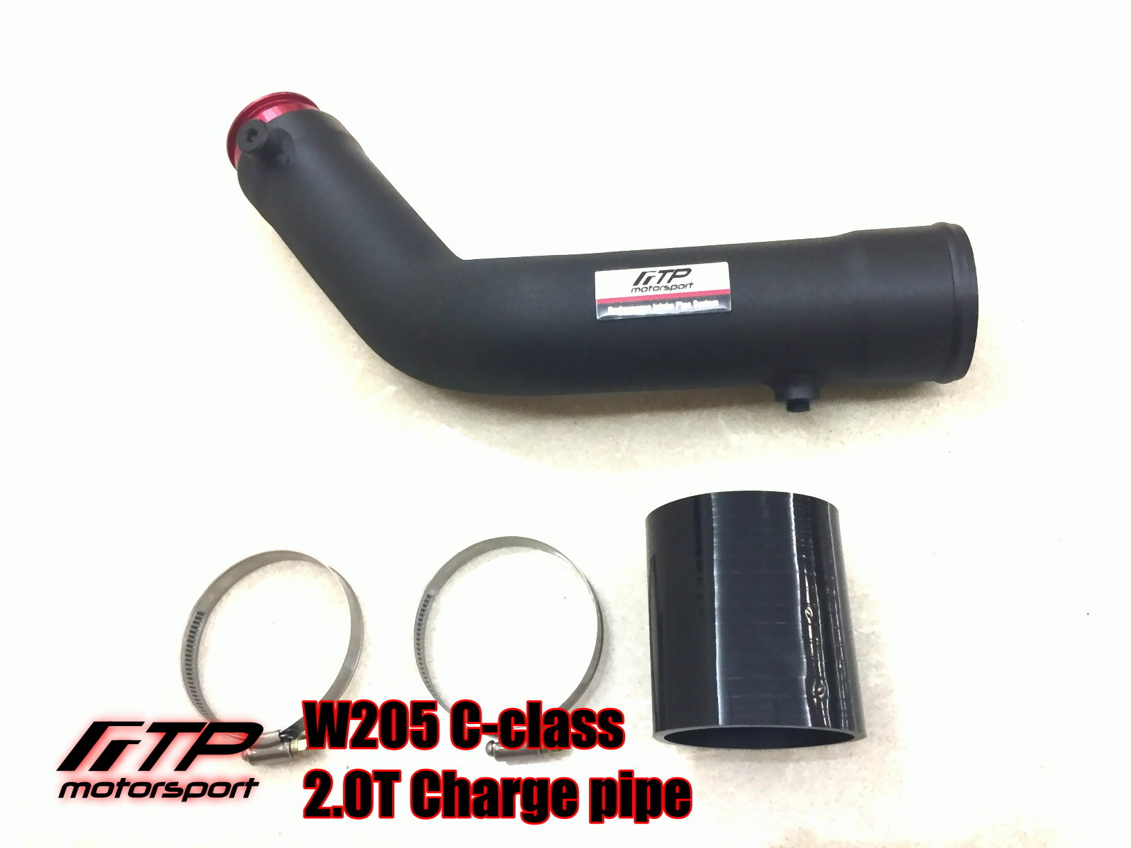 Boost Pipe for Benz CLA250 Black Aluminum FTP Intake Turbo Charge Pipe