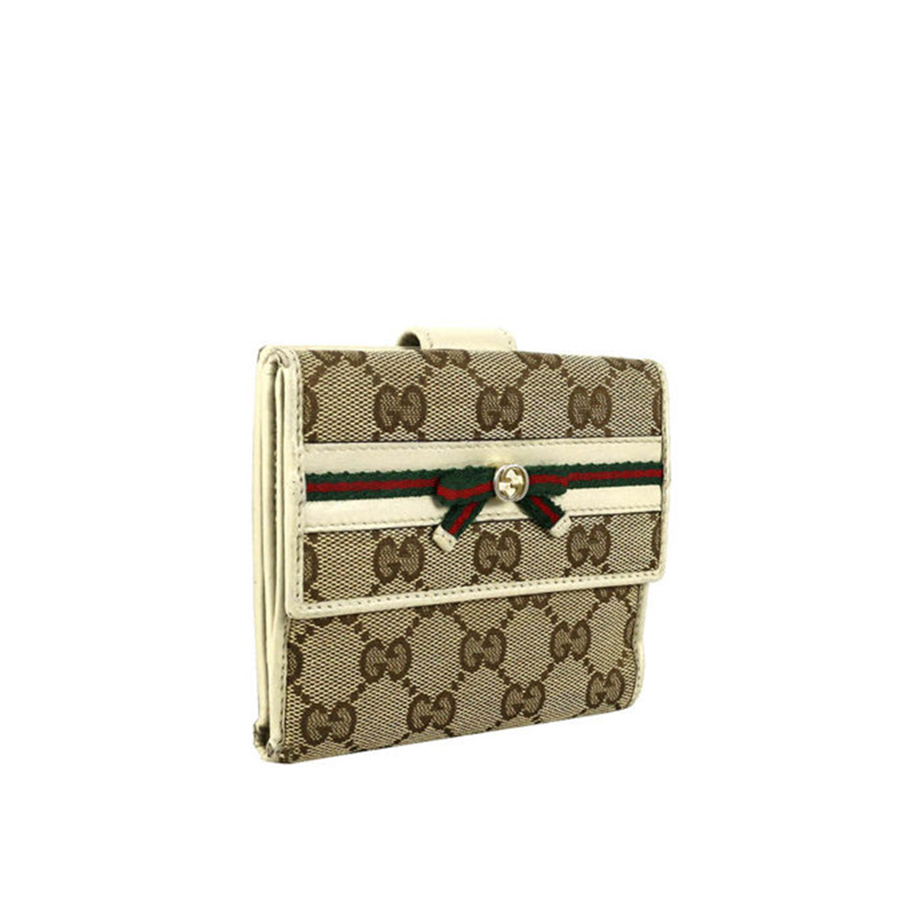 【GUCCI】蝴蝶結雙面短夾
