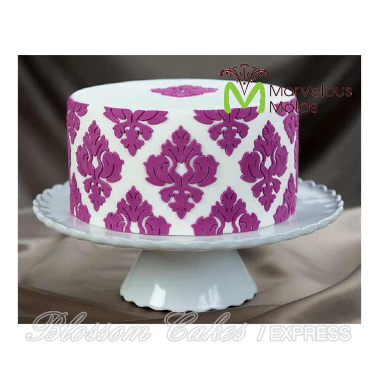 Marvelous Molds "Damask Pattern 01" Silicone Onlay