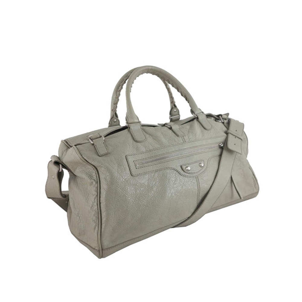 【BALENCIAGA】小銀釦手提斜背二用包(旅行袋)