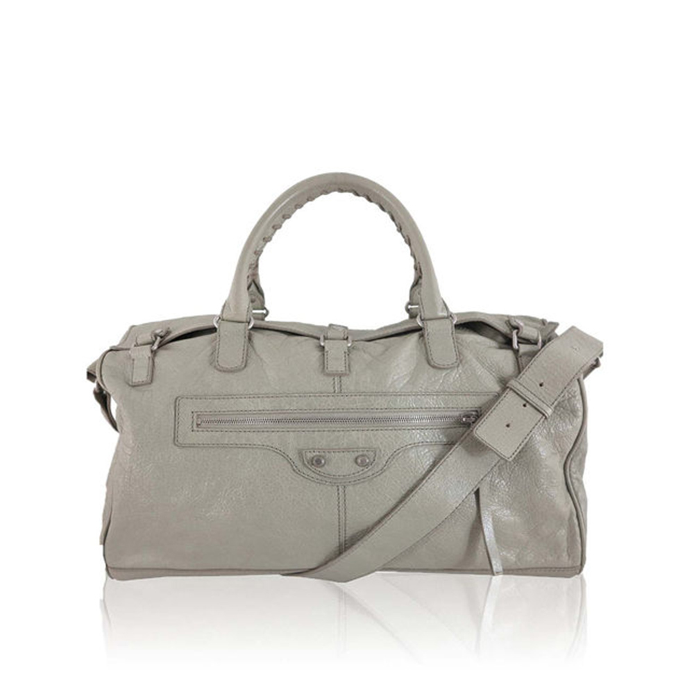 【BALENCIAGA】小銀釦手提斜背二用包(旅行袋)