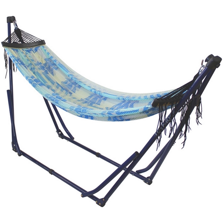 Toymock 折疊收納式吊床-正常版-Navy Chimayo Pattern