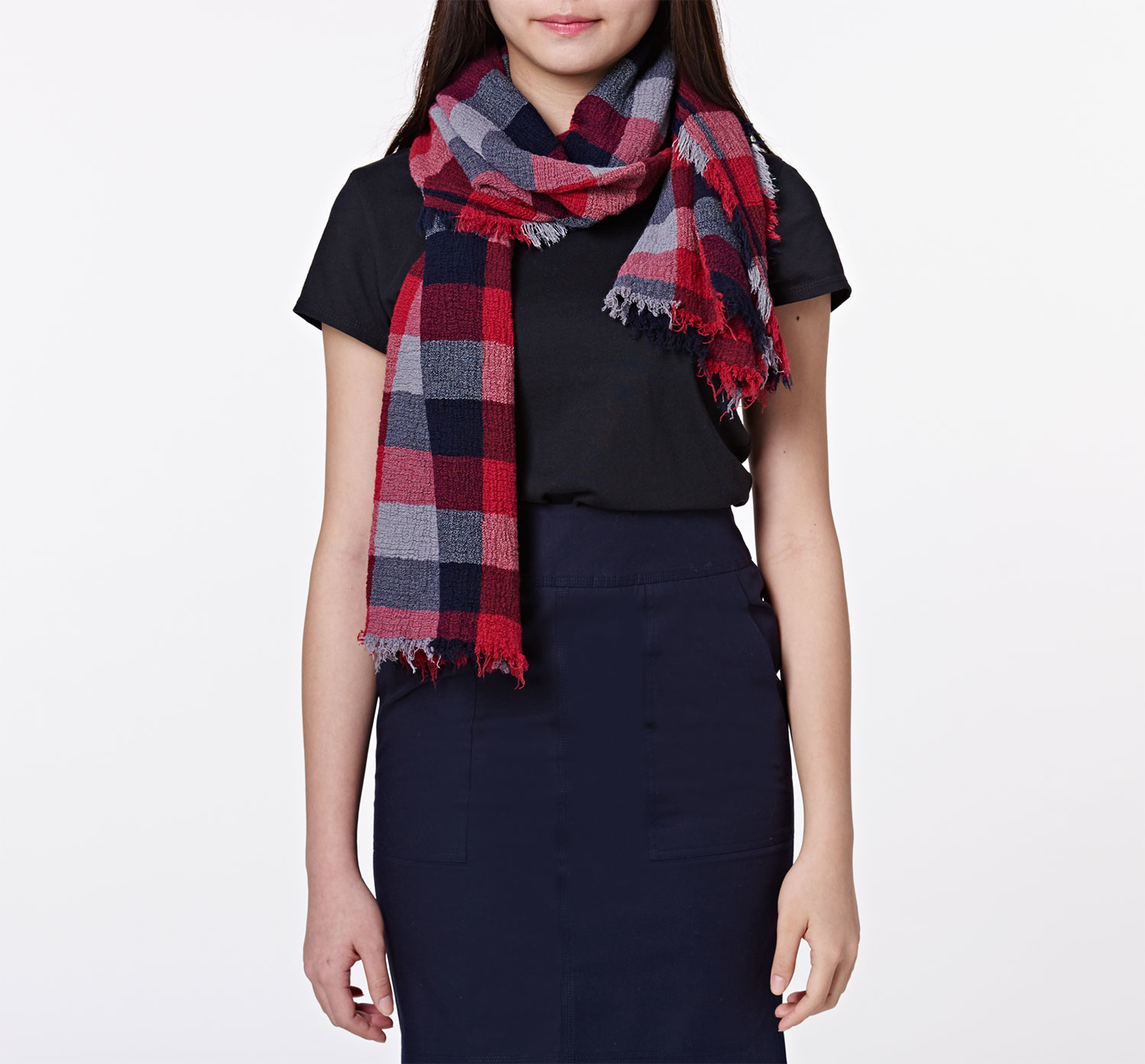 膠原蛋白胜肽羊毛圍巾 - 晚霞漸