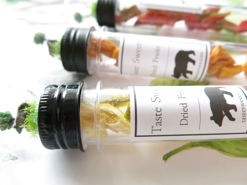 草原上的熊-玻璃球試管造型繽紛小果乾