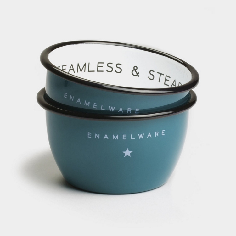 Seamless & Steadfast Enamel Bowls-琺瑯碗組（兩入）