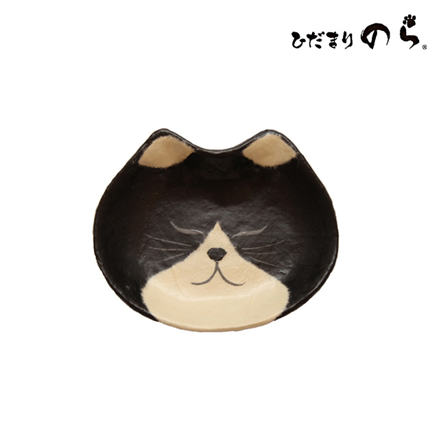 paper cat 和紙黑白貓臉托盤