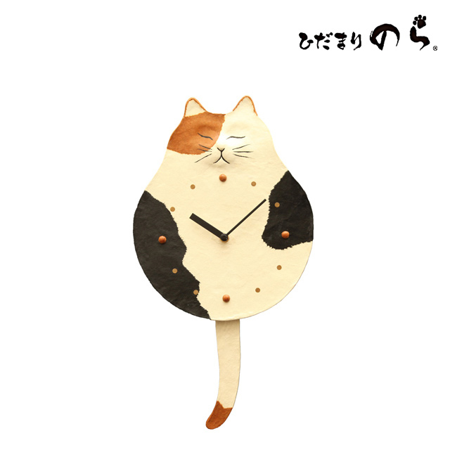 paper cat 和紙搖尾巴時鐘