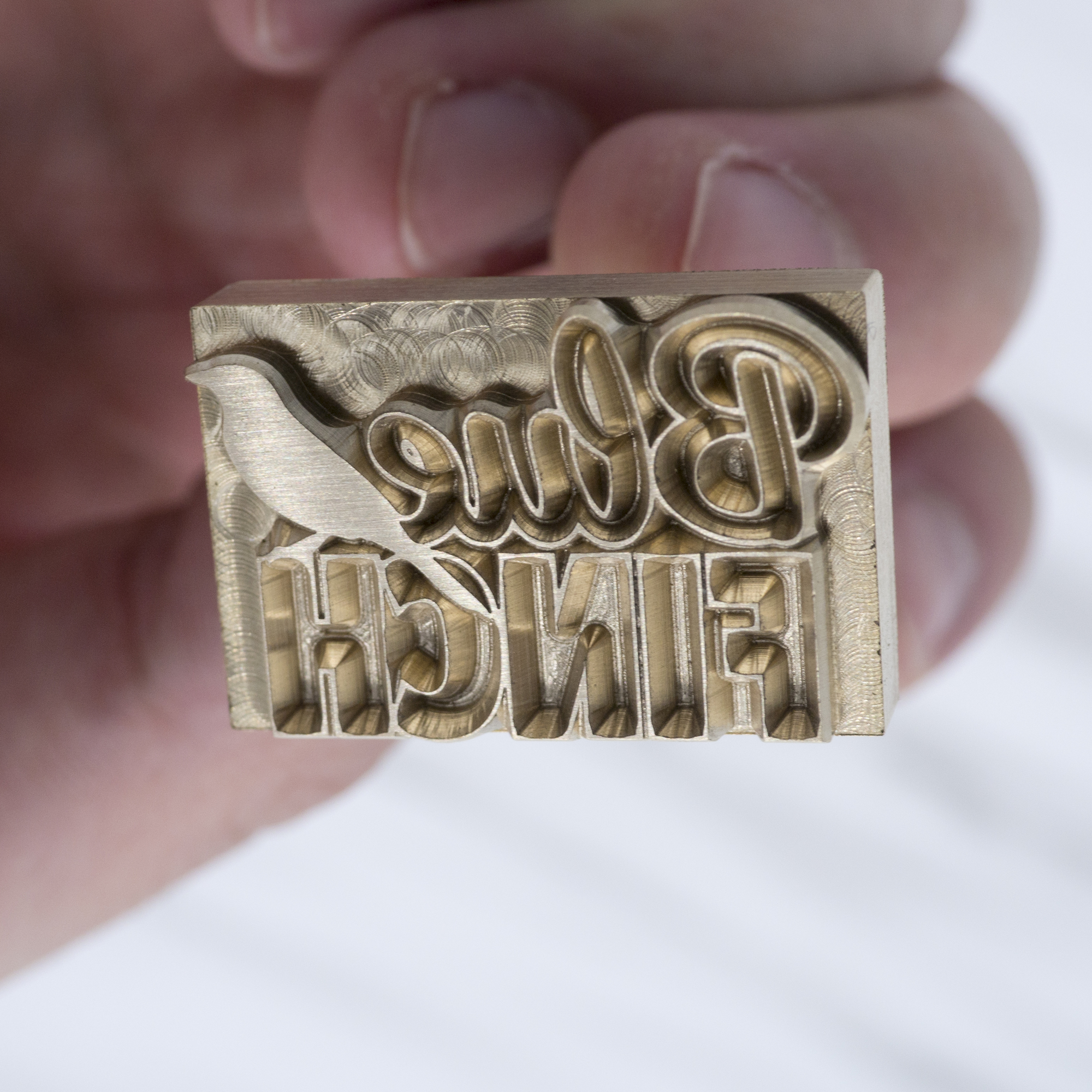 Brass Printed Custom Leather Stamp
